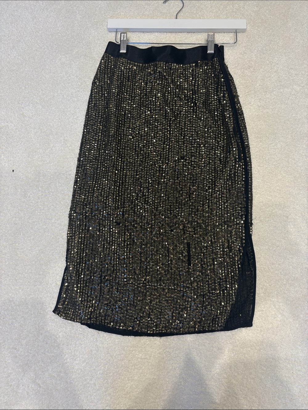 Joie Malloren bronze pyramid Midi Skirt